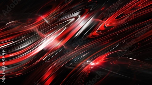 Abstract red black design