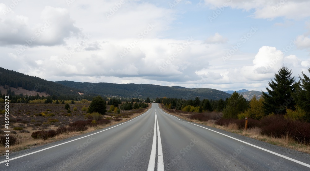Naklejka premium road in the mountains