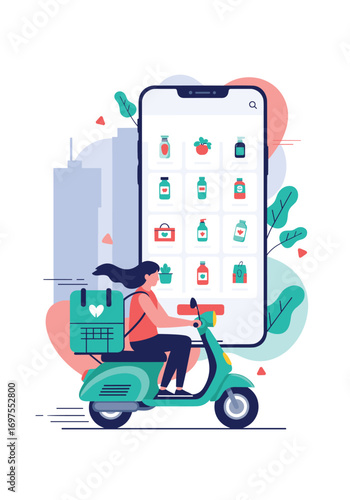 Fast local delivery service using mobile app technology