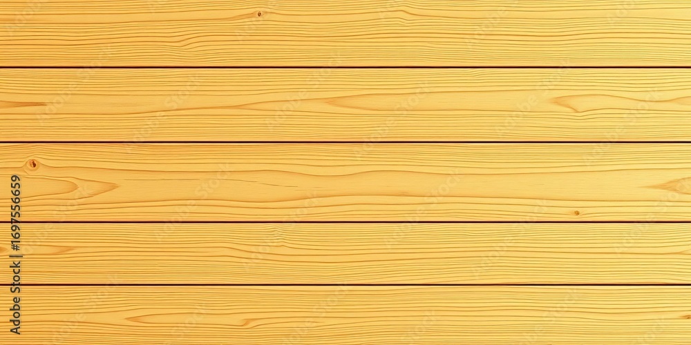 Obraz premium Light brown gold natural wood background, seamless texture Horizontal view of wooden board, photography, top view
