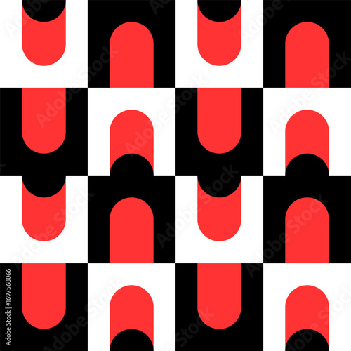Abstract geometric seamless...