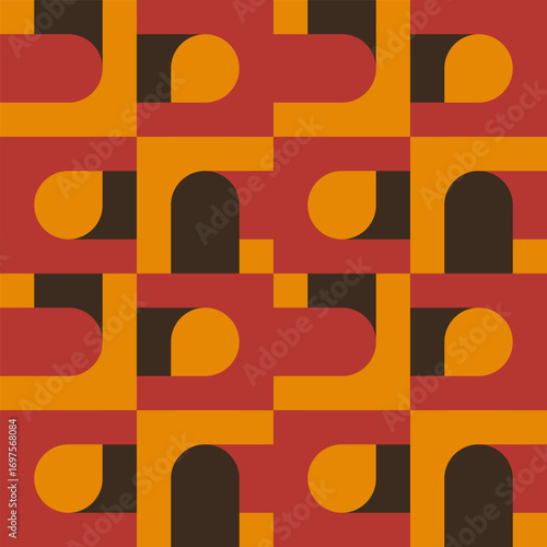 Abstract geometric seamless...