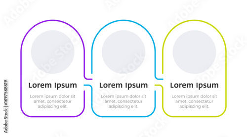 Green electric power infographic template. Clean power generation. Eco solutions. Data visualization with 3 steps. Empty process vector design. Editable blank options info graphics. Lexend font used