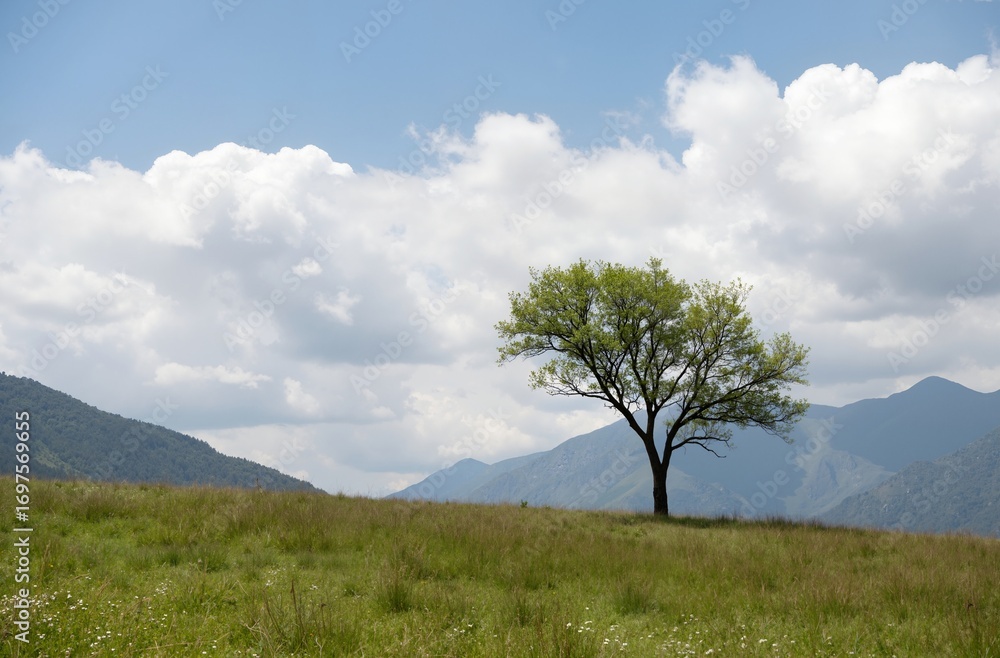 Fototapeta premium lonely tree in the field
