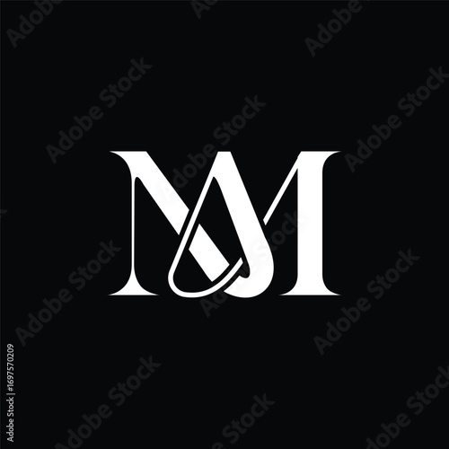 MA luxury creative monogram logo