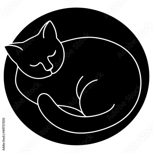 vector illustration of a cat