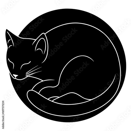 vector illustration of a cat