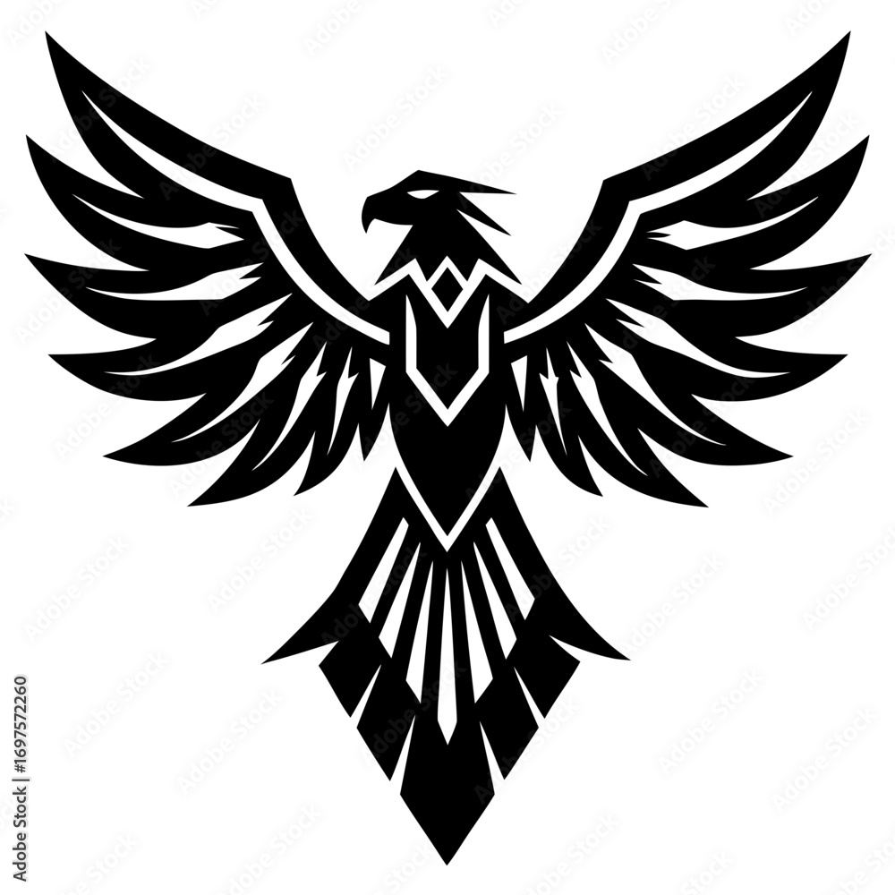 Obraz premium eagle tattoo vector
