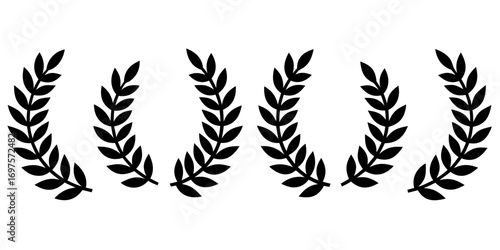 Vector Laurel Wreaths Set