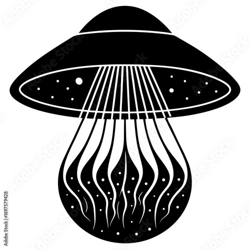 vector illustration of a Jelly Fish