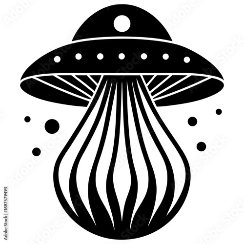vector illustration of a Jelly Fish