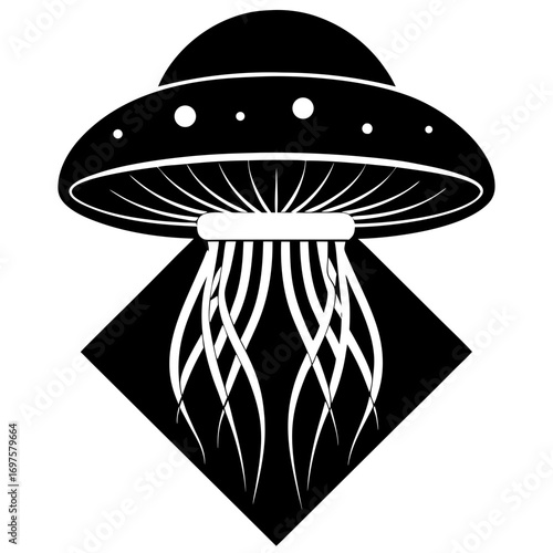 vector illustration of a Jelly Fish