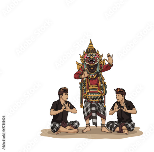 The Kecak dance originates from Bali, Indonesia. It is a musical drama created in 1930 by Balinese artist I Wayan Limbak in collaboration with German artist Walter Spies.