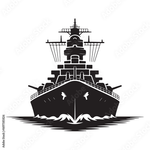 Vintage Ocean Liner Ship Illustration