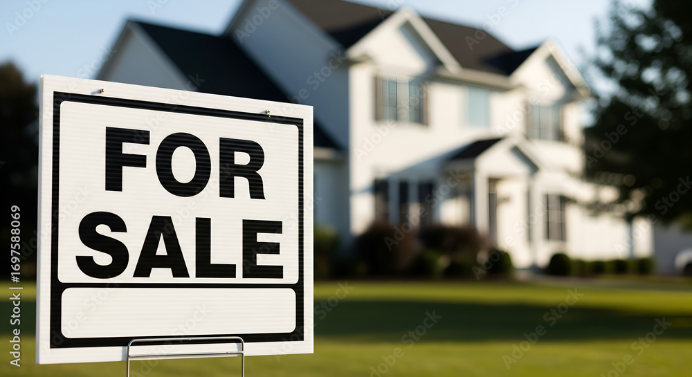 Fototapeta premium Suburban Dream Home For Sale: New Listing