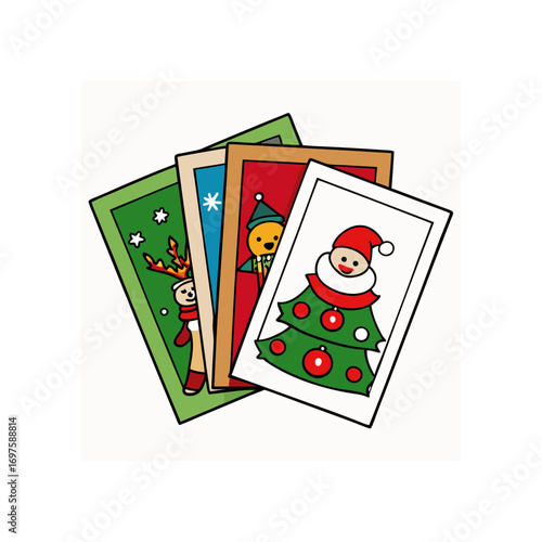 Christmas gift tag and card