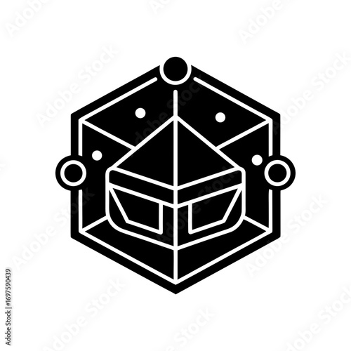 augmented reality vector monotone icon 