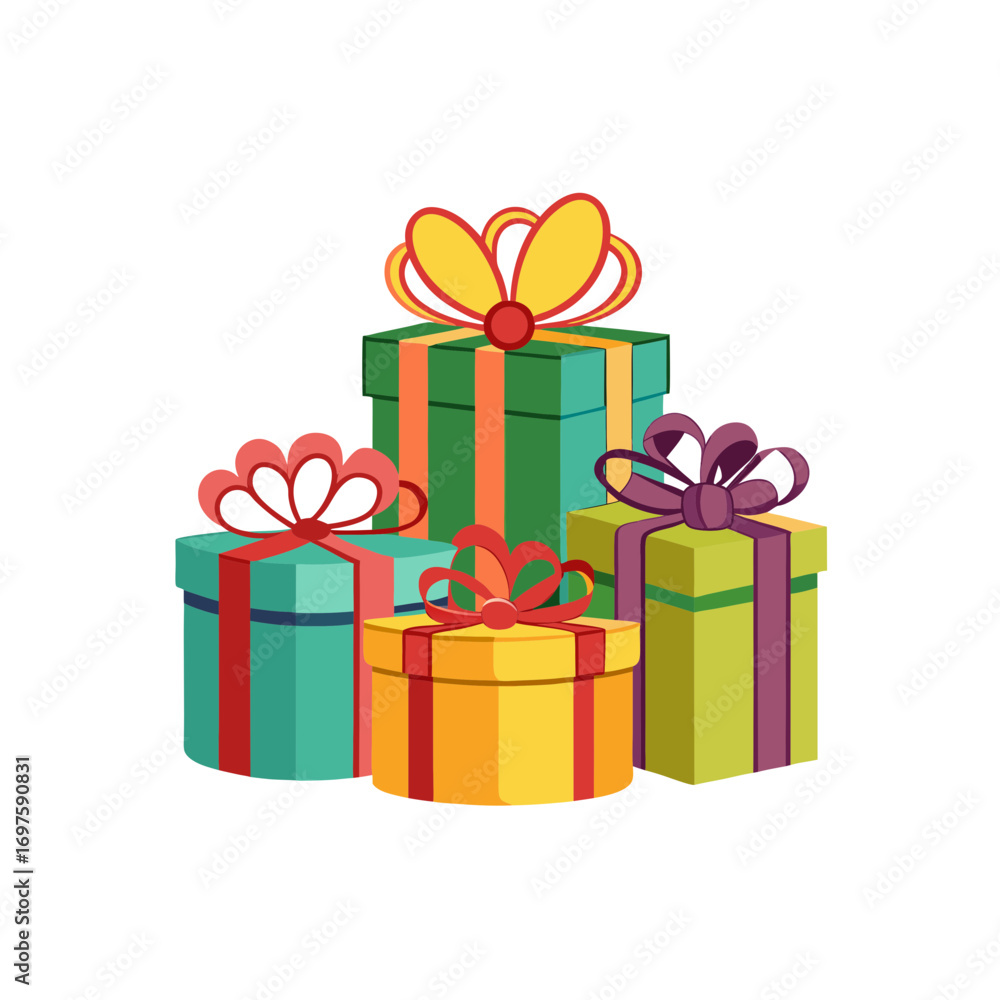 Obraz premium Gift box vector on white background