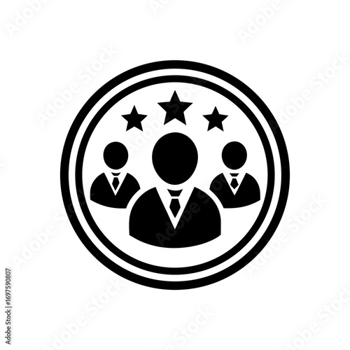 customer retention vector monotone icon 