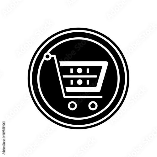 e commerce platform vector monotone icon 