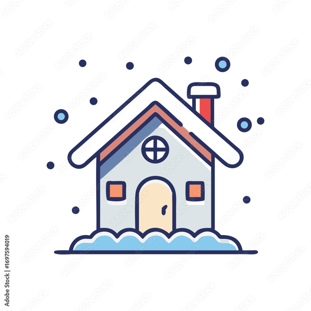 Fototapeta premium house in the snow