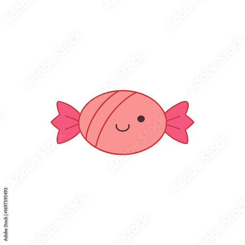 Sweet candy illustration on a white background for print wall art wallpaper