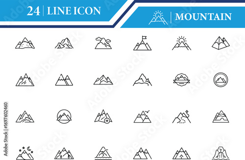 Mountain Icon Vector Illustration