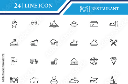 Restaurant Icon Vector Design