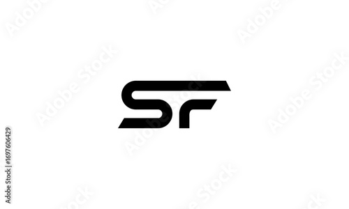 SF initial letters, monogram logo