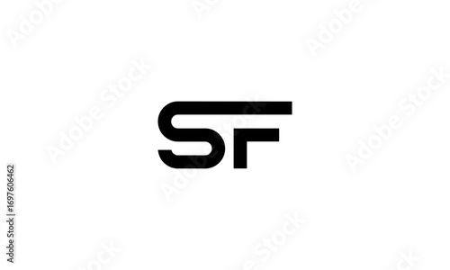 SF initial letters, monogram logo