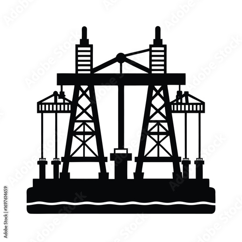 Illustrations of various hydraulic structures on a clean white background
