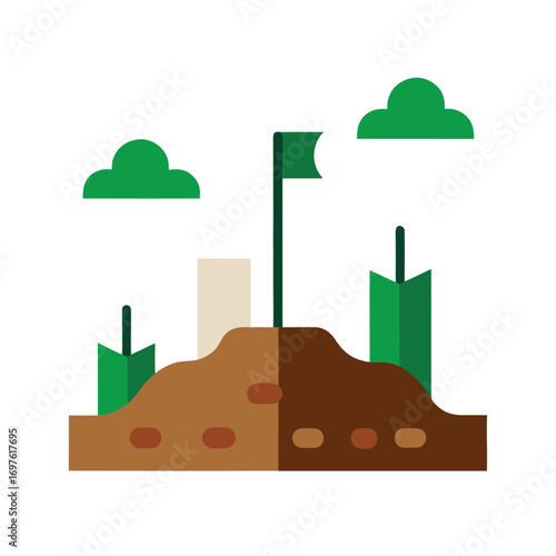 Soil stabilization methods graphic on white background