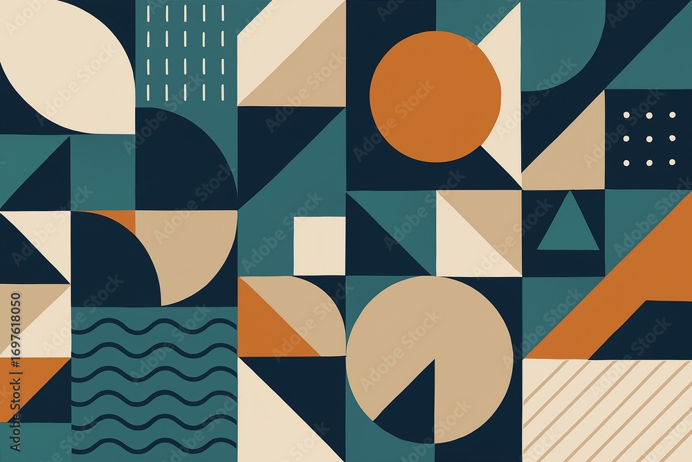 seamless geometric pattern with triangles
