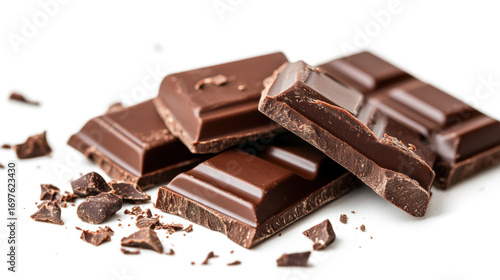 Chocolate isolated on a white background