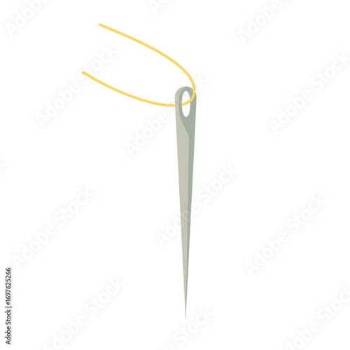 Sewing Needle with Thread - Crafting and Needlework