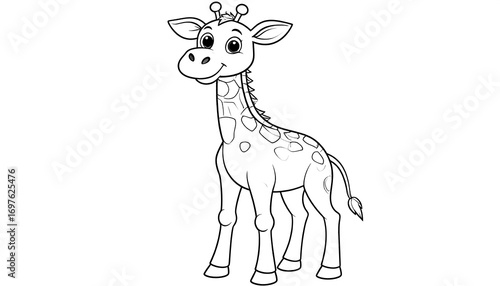 Cute cartoon giraffe