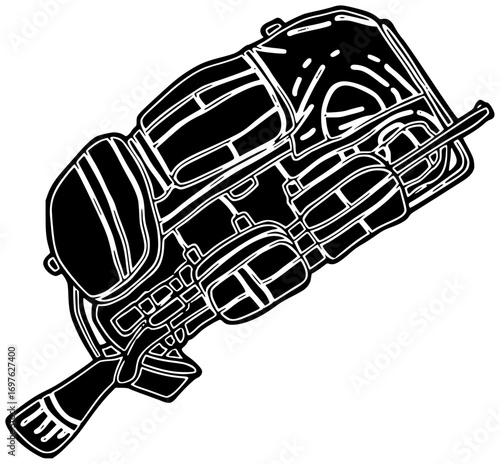 equipment illustration police silhouette army logo military icon tool outline security technology device emergency wireless transmitter radio safety rescue shape women vector graphic background