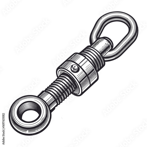 Elegant Create Bold Stroke Fishing Swivel Connector Creative Visual