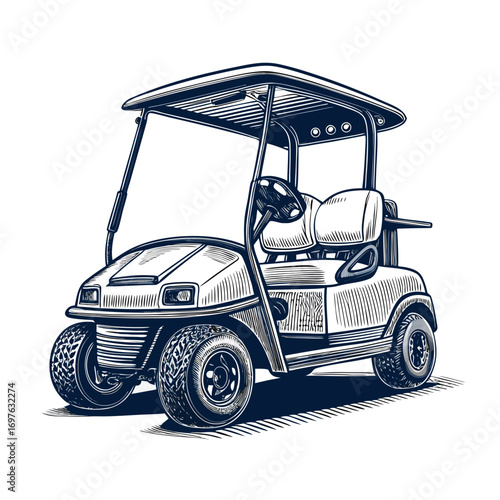 Featuring Create Bold Stroke Golf Cart Vehicle Whi Dynamic Creative Visual
