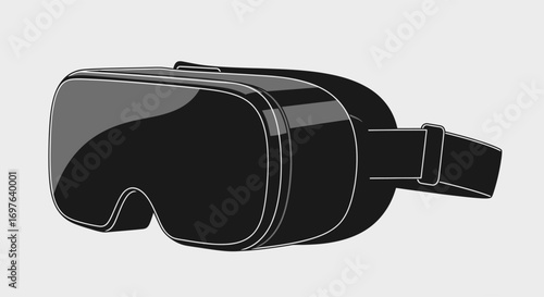 Sleek virtual reality headset with a contemporary design for immersive experiences