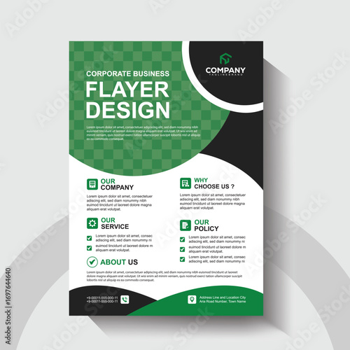 Modern Corporate Flyers and Brochure. Clean and Professional Editable Business Templates.