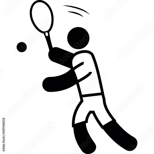 tennis player with ball