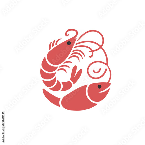 vector illustration of a fish