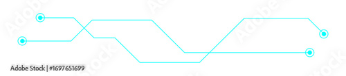 HUD futuristic technology line frame design element template