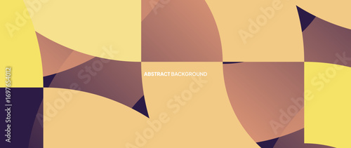 Abstract gradation background semicircle pattern with blue and orange color gradation. For business card, presentation, brochure, banner, and wallpaper.