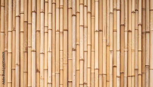 Beige Bamboo Wall Texture Background