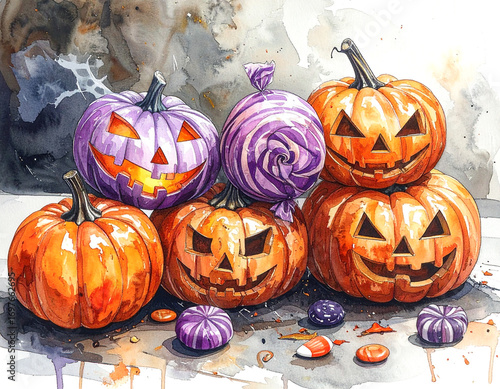 halloween pumpkin and pumpkins