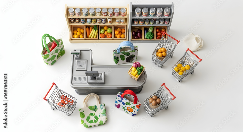 Fototapeta premium Baby kitchen toys