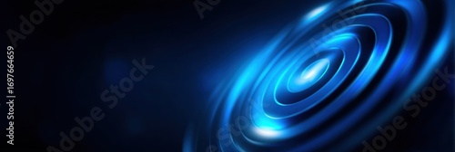 business marketing concept with decision, aim, blue