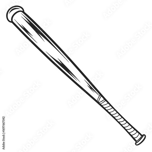 baseball bat on white background